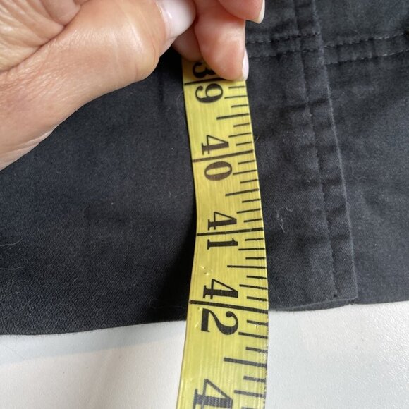 Charter Club Midi Shirt Dress Size 6 Black Button Down Pleated Stretch Classic - Picture 10 of 12